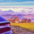 Der Rafale über dem Nebel