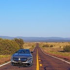 Rafale auf Werbetour auf der Route 66